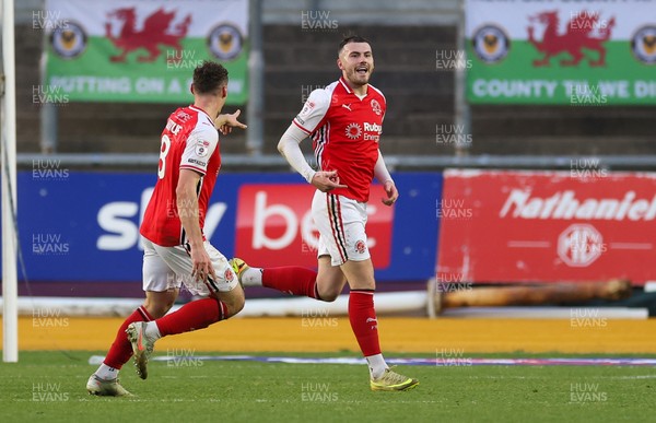 131225 - Newport County v Fleetwood Town, EFL Sky Bet League 2 - Ryan Graydon of Fleetwood Town celebrates after scoring the second goal