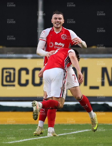 131225 - Newport County v Fleetwood Town, EFL Sky Bet League 2 - Ryan Graydon of Fleetwood Town celebrates after scoring the second goal
