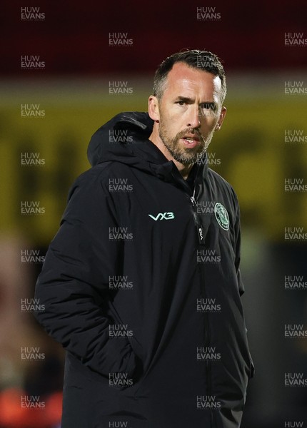 131225 - Newport County v Fleetwood Town, EFL Sky Bet League 2 - Newport County manager Christian Fuchs at the end of the match