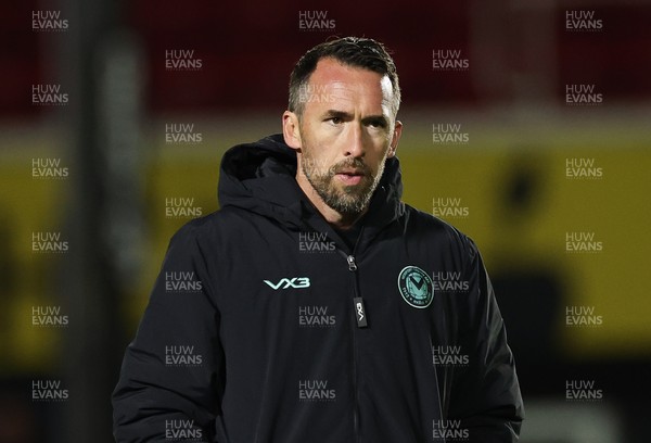 131225 - Newport County v Fleetwood Town, EFL Sky Bet League 2 - Newport County manager Christian Fuchs at the end of the match