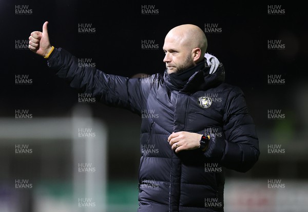 010322 - Newport County v Forest Green Rovers - SkyBet League Two - Newport County Manager James Rowberry