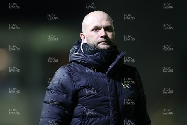 010322 - Newport County v Forest Green Rovers - SkyBet League Two - Newport County Manager James Rowberry