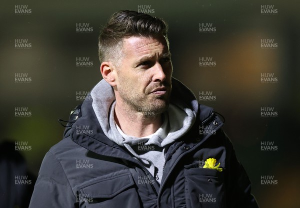 010322 - Newport County v Forest Green Rovers - SkyBet League Two - Forest Green Rovers Manager Rob Edwards