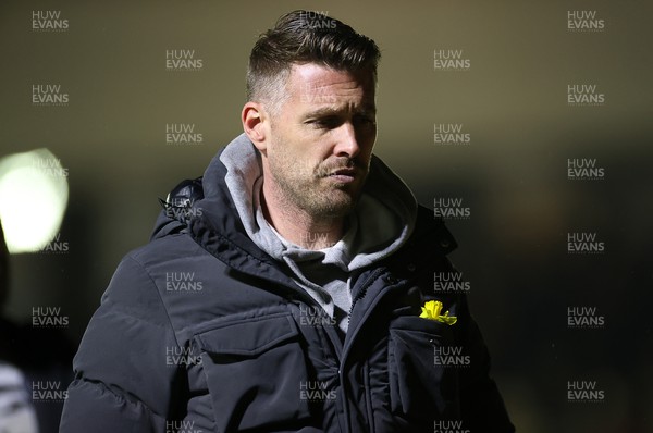 010322 - Newport County v Forest Green Rovers - SkyBet League Two - Forest Green Rovers Manager Rob Edwards