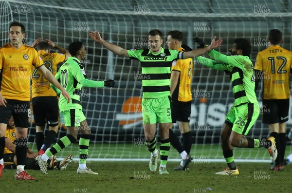 060318 - Newport County v Forest Green Rovers, Sky Bet League 2 - Lee Collins of Forest Green Rovers celebrates after scoring his side's third goal to level the score