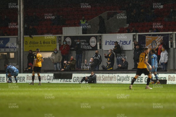 180521 - Newport County v Forest Green Rovers, Sky Bet League 2 Play Off Semi Final, First Leg - Fans watch the match from the terraces at Rodney Parade