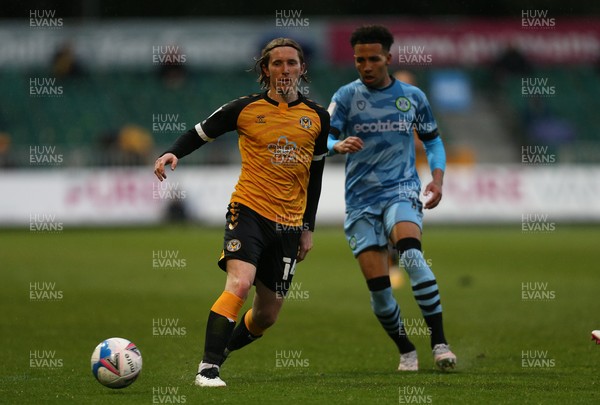 180521 - Newport County v Forest Green Rovers, Sky Bet League 2 Play Off Semi Final, First Leg - Aaron Lewis of Newport County presses forward