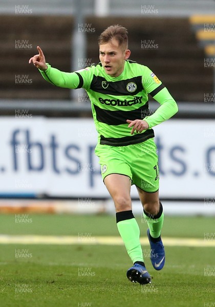 261218 - Newport County v Forest Green Rovers - SkyBet League Two - George Williams of Forest Green Rovers celebrates scoring a goal