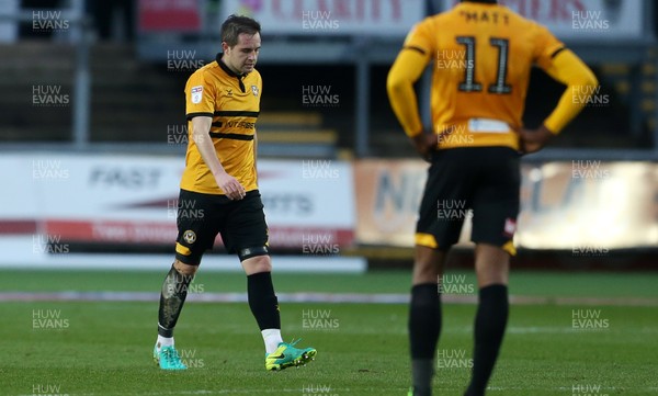 261218 - Newport County v Forest Green Rovers - SkyBet League Two - Dejected Matthew Dolan of Newport County