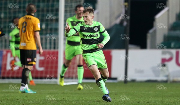 261218 - Newport County v Forest Green Rovers - SkyBet League Two - George Williams of Forest Green Rovers celebrates scoring a goal