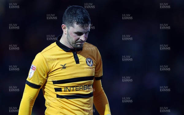 261218 - Newport County v Forest Green Rovers - SkyBet League Two - Dejected Padraig Amond of Newport County