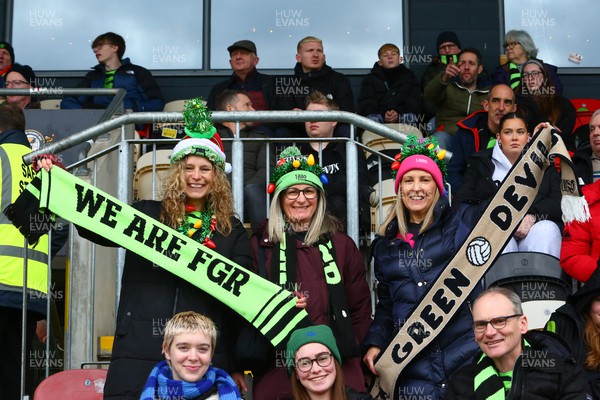 261223 - Newport County v Forest Green Rovers - Sky Bet League 2 - Fans of Forest Green Rovers get into the Christmas spirit before kick off