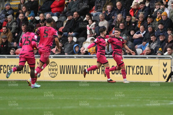 261223 - Newport County v Forest Green Rovers - Sky Bet League 2 -  Matty Stevens of Forest Green Rovers celebrates his goal