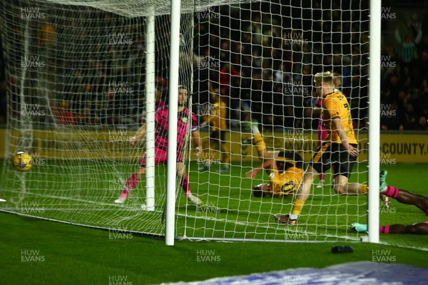 261223 - Newport County v Forest Green Rovers - Sky Bet League 2 -  Will Evans of Newport County equalises 