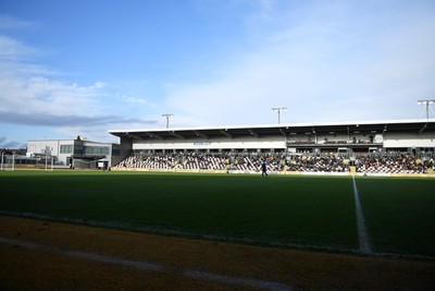 011125 - Newport County v Gillingham - FA Cup First Round - Picture shows a near empty Bisley stand at Rodney Parade