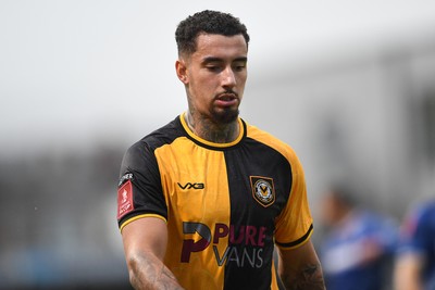 011125 - Newport County v Gillingham - FA Cup First Round - Courtney Baker-Richardson of Newport County