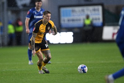 011125 - Newport County v Gillingham - FA Cup First Round - Kai Whitmore of Newport County