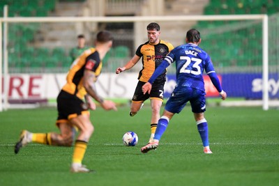 011125 - Newport County v Gillingham - FA Cup First Round - Cameron Evans of Newport County