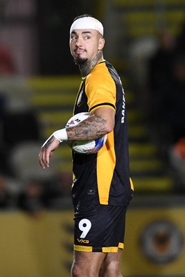 011125 - Newport County v Gillingham - FA Cup First Round - Courtney Baker-Richardson of Newport County