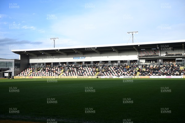 011125 - Newport County v Gillingham - FA Cup First Round - Picture shows a near empty Bisley stand at Rodney Parade