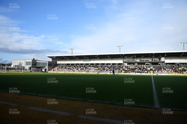 011125 - Newport County v Gillingham - FA Cup First Round - Picture shows a near empty Bisley stand at Rodney Parade