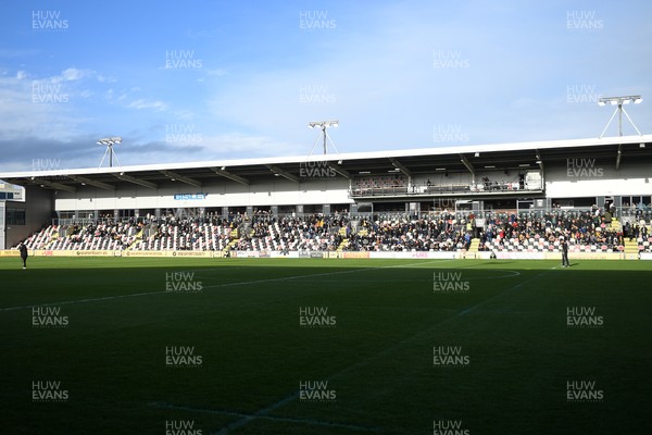 011125 - Newport County v Gillingham - FA Cup First Round - Picture shows a near empty Bisley stand at Rodney Parade