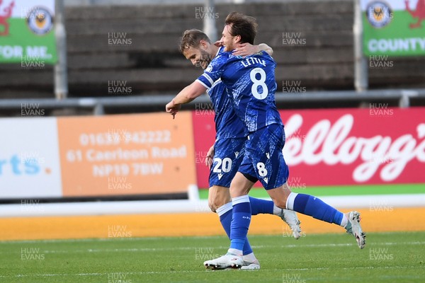 011125 - Newport County v Gillingham - FA Cup First Round - Elliott Nevitt of Gillingham celebrates scoring a goal with team mates