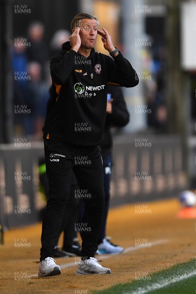 011125 - Newport County v Gillingham - FA Cup First Round - Newport County Manager, David Hughes