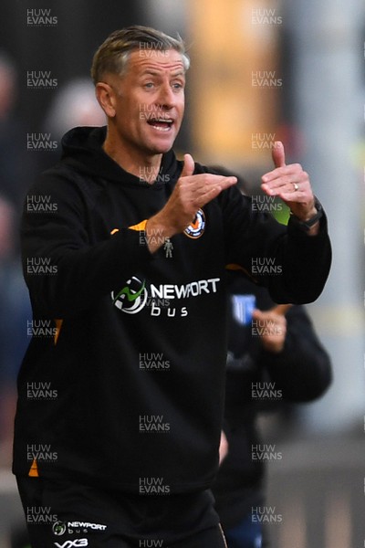 011125 - Newport County v Gillingham - FA Cup First Round - Newport County Manager, David Hughes