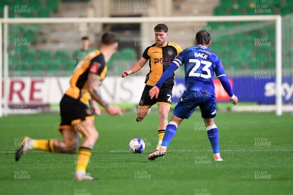 011125 - Newport County v Gillingham - FA Cup First Round - Cameron Evans of Newport County