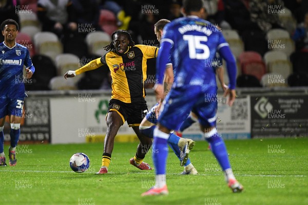 011125 - Newport County v Gillingham - FA Cup First Round - Michael Reindorf of Newport County
