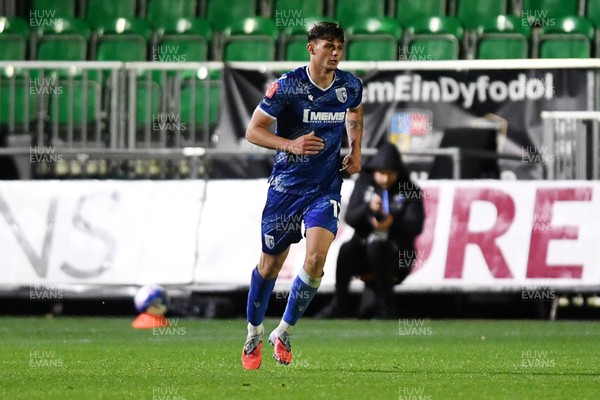 011125 - Newport County v Gillingham - FA Cup First Round - Seb Palmer-Houlden of Gillingham celebrates scoring a goal to equalise late in extra time