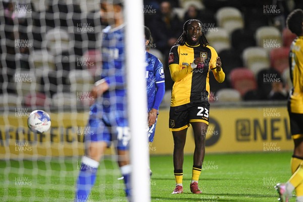 011125 - Newport County v Gillingham - FA Cup First Round - Michael Reindorf of Newport County