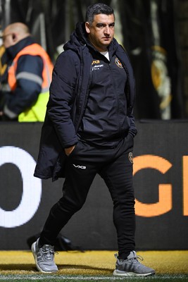 040325 - Newport County v Gillingham - Sky Bet League 2 - Newport Head Coach, Nelson Jardim