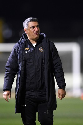 040325 - Newport County v Gillingham - Sky Bet League 2 - Newport Head Coach, Nelson Jardim