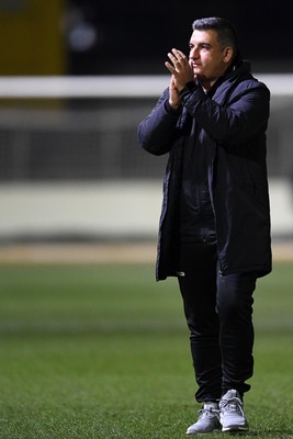 040325 - Newport County v Gillingham - Sky Bet League 2 - Newport Head Coach, Nelson Jardim