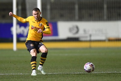 040325 - Newport County v Gillingham - Sky Bet League 2 - Shane McLoughlin of Newport County