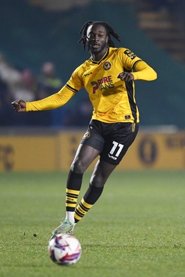 040325 - Newport County v Gillingham - Sky Bet League 2 - Cameron Antwi of Newport County