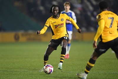 040325 - Newport County v Gillingham - Sky Bet League 2 - Cameron Antwi of Newport County