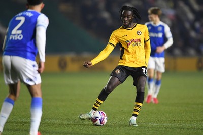 040325 - Newport County v Gillingham - Sky Bet League 2 - Cameron Antwi of Newport County