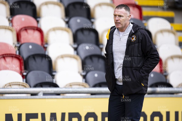 170224 - Newport County v Gillingham - Sky Bet League 2 - Newport County manager Graham Coughlan ahead of the match