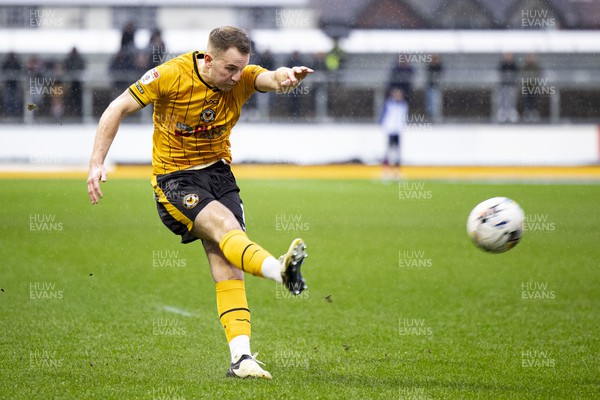 170224 - Newport County v Gillingham - Sky Bet League 2 - Bryn Morris of Newport County in action