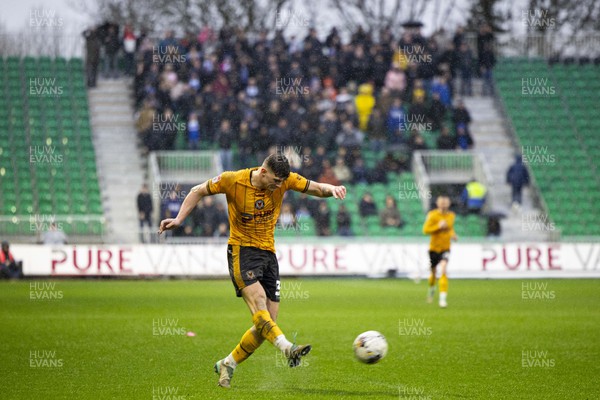 170224 - Newport County v Gillingham - Sky Bet League 2 - Seb Palmer-Houlden of Newport County in action