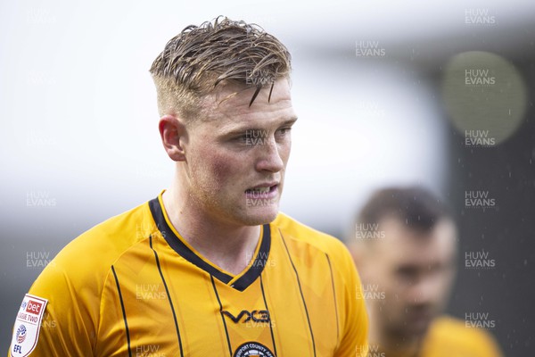 170224 - Newport County v Gillingham - Sky Bet League 2 - Will Evans of Newport County during half time