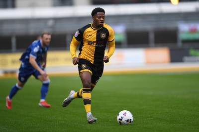 200925 - Newport County v Gillingham - Sky Bet League 2 - Bobby Kamwa of Newport County
