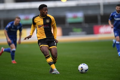 200925 - Newport County v Gillingham - Sky Bet League 2 - Bobby Kamwa of Newport County