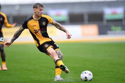 200925 - Newport County v Gillingham - Sky Bet League 2 - Kai Whitmore of Newport County
