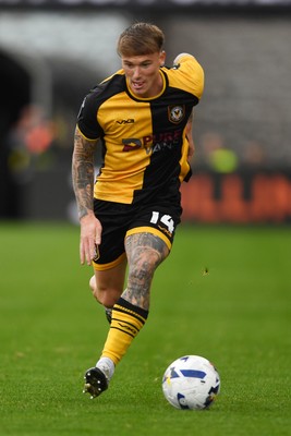 200925 - Newport County v Gillingham - Sky Bet League 2 - Kai Whitmore of Newport County