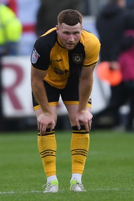 200925 - Newport County v Gillingham - Sky Bet League 2 - Dejected Lee Jenkins of Newport County