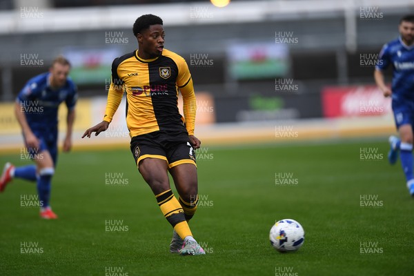 200925 - Newport County v Gillingham - Sky Bet League 2 - Bobby Kamwa of Newport County